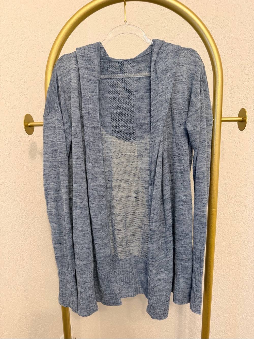lululemon athletica Heather Slate Open-Front Hooded Cardigan